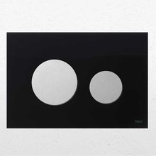 Панель TECE Loop 9240655, черное стекло, клавиши матовый хром