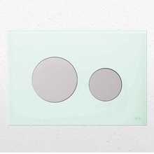 Панель TECE Loop 9240651, зеленое стекло, белые клавиши