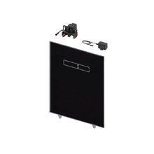 Панель смыва TECElux 9650003 с сенсорным блоком управления, стекло черное