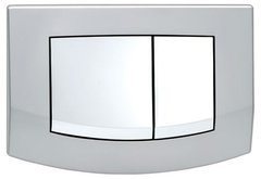 Панель TECE Ambia 9240253 с двумя клавишами смыва микс (рамка-хром матовый, клавиши – хром глянцевый)