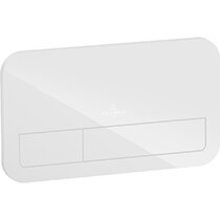 Клавиша двойная Villeroy&Boch ViConnect 9224 00RE, стекло, белый глянец