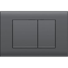 Клавиша смыва Vincea VFP-001GM, кнопки прямоугольные, воронёная сталь, gunmetal