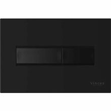 Клавиша смыва Vincea Line VFP-732MB, кнопки прямоугольные, цвет черный матовый