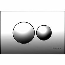 Клавиша смыва Vincea VFP-731CH, кнопки круглые, цвет хром