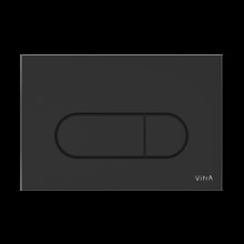 Клавиша смыва для инсталляции Vitra Root Round 740-2211, механическая, черная матовая