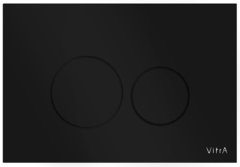 Кнопка смыва VitrA Vetro 740-1601, стекло, черная