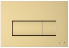 Клавиша смыва Vitra Root Square 740-2324, механическая, золото матовое