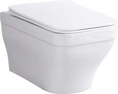 Подвесной унитаз Aquanet Elegant, Elegant W, безободковый, крышка-сиденье микролифт, белый