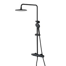 Душевая система Lemark Bronx LM3770BL, термостатическая, черный