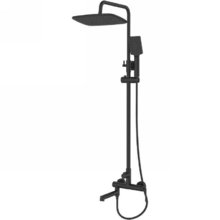 Душевая система Belbagno Acqua ACQUA-VSCM-NERO, с изливом, цвет черный матовый