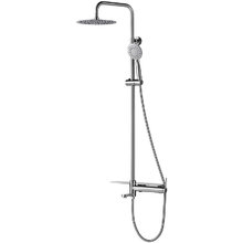 Душевая система Belbagno Etna ETN-VSCM-IN, с полочкой, с изливом, цвет сатин