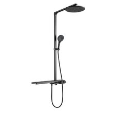 Душевая система Black&White Universe U7655GM, термостатическая, Gun Metal, 7655GM