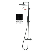 Душевая система Bossini Cosmo L10174.073 со смесителем, цвет черный матовый