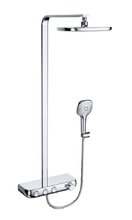 Душевая колонна Bravat Cobble F6389423CP-A1-ENG с термостатическим смесителем для ванны и душа, хром