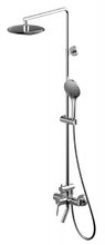 Душевая колонна Bravat Palace F6172217CP-A-RUS со смесителем для ванны и душа, хром
