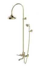 Душевая система Bravat Art F65193AR-A3-RUS, с изливом, бронза