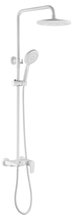 Душевая система Boheme Spectre 458-MW для ванны, верхний душ, ручной душ, белый матовый