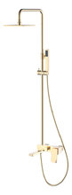 Душевая система Boheme Q, верхний душ, ручной душ, с изливом, золото, 148-GG.2