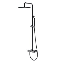 Душевая система Boheme Stick 128-SGM, цвет графит Shine Gun Metal c ручкой Diamond