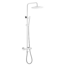 Душевая система Boheme Uno 468-T-WCR, термостатическая, цвет белый/хром