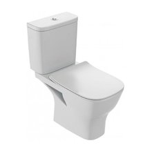 Напольный безободковый унитаз Jacob Delafon Struktura, тонкая крышка микролифт ETAG212-WTE/UJAJ102-WTE/E28931-WTE