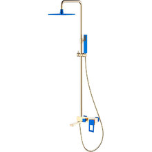 Душевая система Boheme Q, цвет золото/синий, 148-GUW