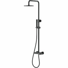 Душевая система Boheme Stick 128-BB, Matt black, с ручкой Diamond