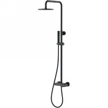 Душевая система Boheme Stick 128-BB.2, Black touch black, c ручкой Touch