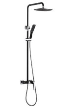 Душевая система Boheme Venturo 378-B, верхний душ, ручной душ, черный, хром