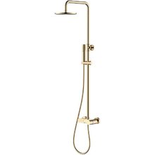 Душевая система Boheme Stick 128-GG, Gold diamond gold, с ручкой Diamond