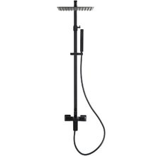 Душевая система Allen Brau Infinity 5.21012-31, верхний и ручной душ, черный матовый