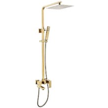 Душевая система Abber Daheim AF8216G, излив, верхний душ, душевая лейка, золото матовое