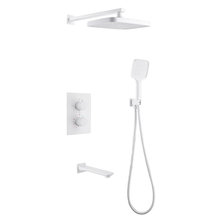 Душевая система Abber Weiss Insel AF8050W, термостатическая, цвет белый