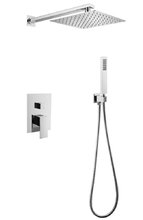 Душевая система Abber Daheim AF8219, без излива, верхний душ, душевая лейка, хром