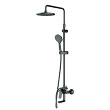 Душевая система Am.Pm Sunny F0785C922, с изливом, цвет черный матовый