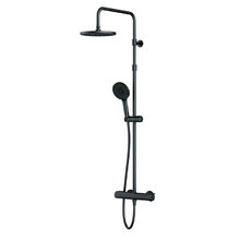 Душевая система Am.Pm X-Joy F0785A422, термостатическая, черный матовый