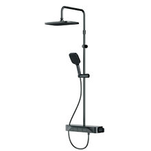 Душевая система Am.Pm Func F078F222, термостатическая, цвет черный матовый