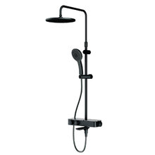 Душевая система Am.Pm Inspire 2.0 F0750A522, с термостатом, с изливом, цвет черный матовый