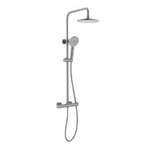 Душевая система Aquatek Европа AQ2343BGM, термостатическая, черный хром шлифованный