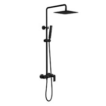 Душевая система Aquatek Лира AQ2465MB, черная матовая