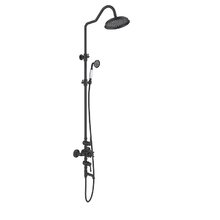 Душевая система Aquatek Классик AQ2543MB для душа, термостатическая, цвет черный матовый