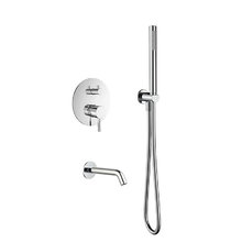 Душевая система Aquame, AQM8406CR, с изливом, цвет хром