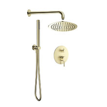 Душевая система Aquame AQM8404BG, цвет золото шлифованное