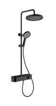 Душевая система Aquame, AQM8009B, с каскадным изливом, цвет черный