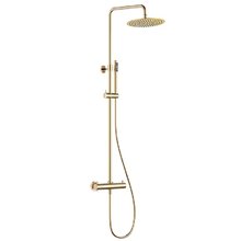 Душевая система Aquame, термостатическая, цвет глянцевое золото, AQM8006GG