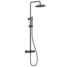 Душевая система Aquame, термостатическая, цвет черный матовый, AQM8006MB