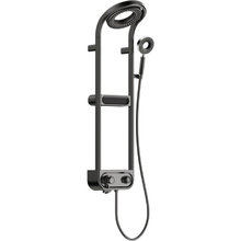 Душевая система Aquame с термостатом, цвет черный матовый, AQM8004B