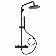 Душевая система Aquame, цвет черный матовый, AQM8001MB