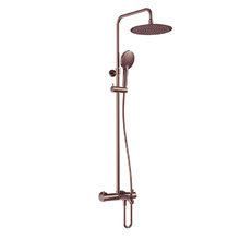 Душевая система Aquame, AQM8008BC, термостатическая, цвет медь шлифованная