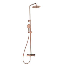 Душевая система Aquame, AQM8011BC, с изливом, цвет медь шлифованная